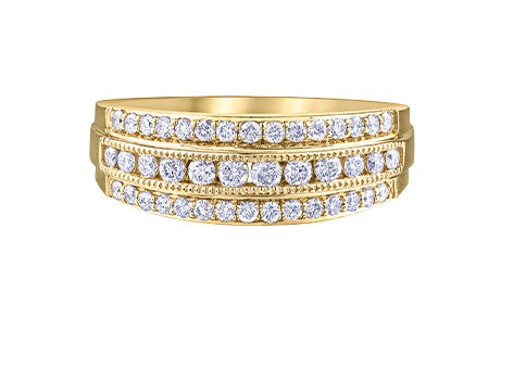 Triple Row Diamond Band Fifth Avenue Jewellers