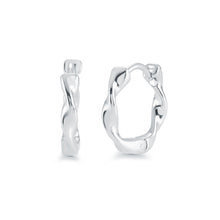 Load image into Gallery viewer, Twisted Little Hoop Earrings Fifth Avenue Jewellers Kamloops BC
