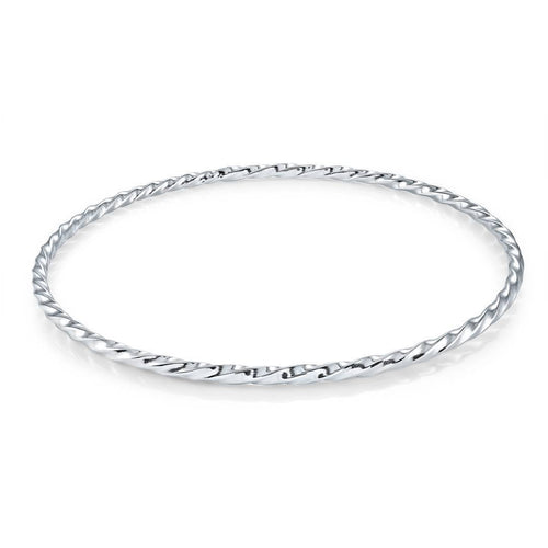 Twisted Steel Bangle Fifth Avenue Jewellers Kamloops BC