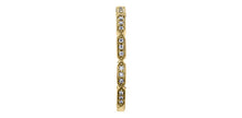 Load image into Gallery viewer, Gold earring with embedded diamonds on a white background
