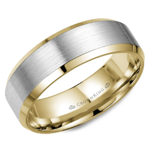 CrownRing Mens Two-tone Band Special Order Collection