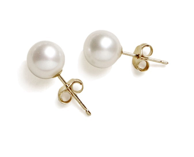 Cultured Pearl Stud Earrings