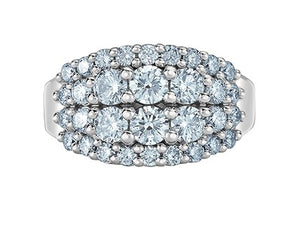 White Gold Brilliant Diamond Cluster Ring Fifth Avenue Jewellers Kamloops BC