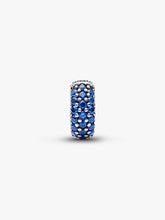 Load image into Gallery viewer, Blue beaded charm on a white background
