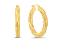 Load image into Gallery viewer, Bella Chic Yellow Gold Hoop Earrings - Fifth Avenue Jewellers
