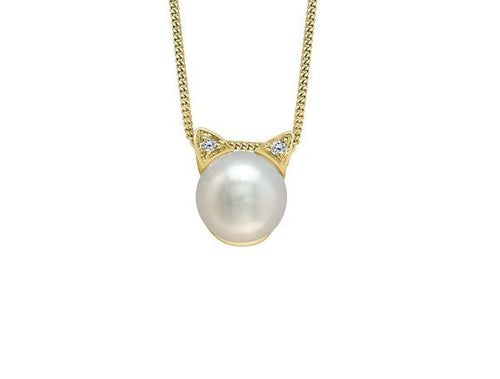 Cat Inspired Pearl Necklace - Fifth Avenue Jewellers