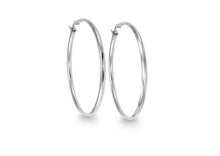 Load image into Gallery viewer, Classic Stainless Steel Hoop Earrings - Fifth Avenue Jewellers
