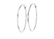 Load image into Gallery viewer, Classic Stainless Steel Hoop Earrings - Fifth Avenue Jewellers
