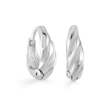 Load image into Gallery viewer, Creole Polished Huggie Earrings - Fifth Avenue Jewellers
