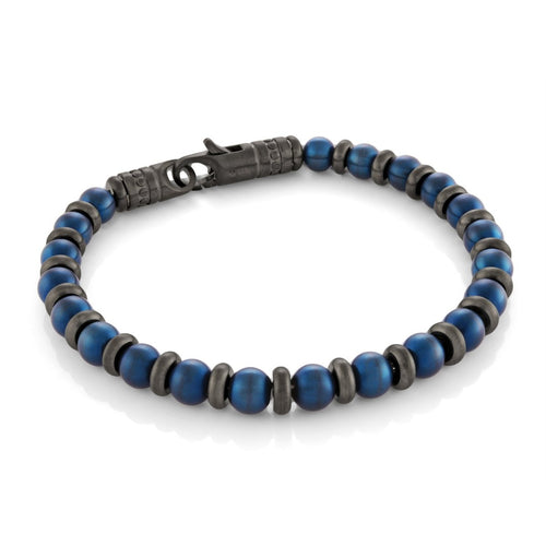 Deep Sea Blue Bead Bracelet - Fifth Avenue Jewellers