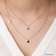 Load image into Gallery viewer, Diamond Disc Drop Necklace - Fifth Avenue Jewellers
