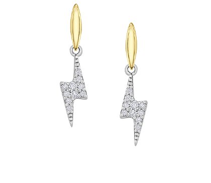Diamond Lightning Bolt Earrings - Fifth Avenue Jewellers