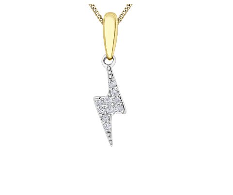 Diamond Lightning Bolt Necklace - Fifth Avenue Jewellers