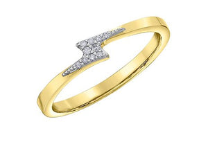 Diamond Lightning Bolt Ring - Fifth Avenue Jewellers