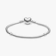 Load image into Gallery viewer, Disney Pandora Moments Mickey Mouse Heart Clasp Snake Chain Bracelet - Fifth Avenue Jewellers
