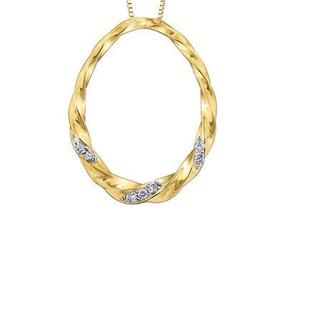 Eternity Circle Pendant Necklace - Fifth Avenue Jewellers