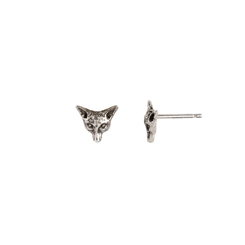 Pyrrha Fox Symbol Stud Earrings Silver Fifth Avenue Jewellers Kamloops BC