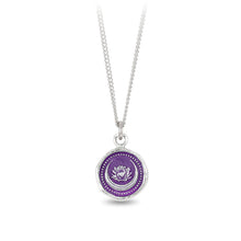 Load image into Gallery viewer, Pyrrha Mystic Violet Lotus Flower Talisman Necklace Fifth Avenue Jewellers
