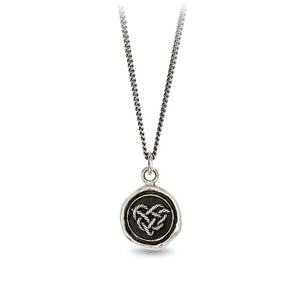 Pyrrha Love Knot Talisman Necklace in Sterling Silver