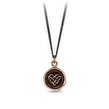 Load image into Gallery viewer, Pyrrha Love Knot Talisman Necklace in Bronze Fifth Avenue Jewellers
