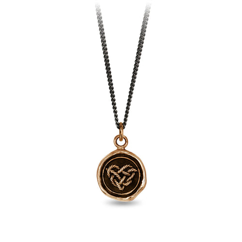 Pyrrha Love Knot Talisman Necklace in Bronze Fifth Avenue Jewellers