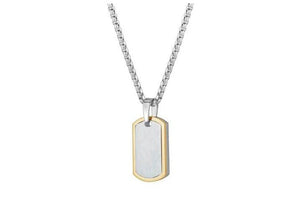 Mens Small Dog Tag Necklace - Fifth Avenue Jewellers