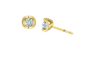 Mezza Luna Studs in Yellow Gold - Fifth Avenue Jewellers