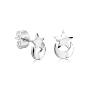 Moon & Stars Stud Earrings - Fifth Avenue Jewellers