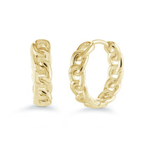 Load image into Gallery viewer, Openwork Cuban Hoop Earrings - Fifth Avenue Jewellers
