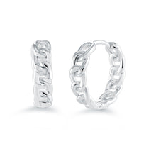 Load image into Gallery viewer, Openwork Cuban Hoop Earrings - Fifth Avenue Jewellers
