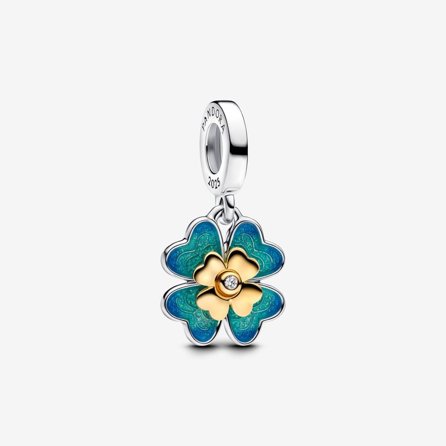 Pandora 2025 Four Leaf Clover Lab-Grown Diamond Dangle Charm