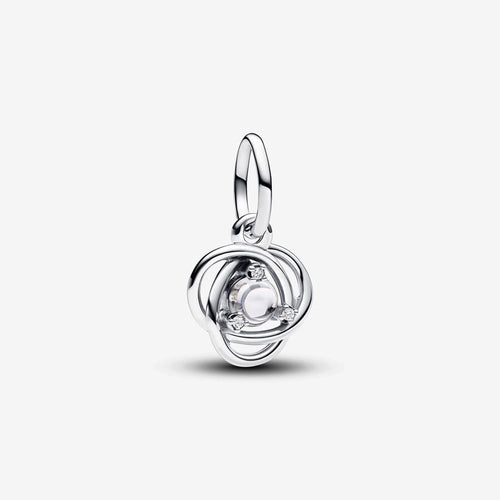 Pandora April Clear Eternity Circle Dangle Charm - Fifth Avenue Jewellers