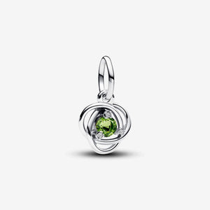 Pandora August Spring Green Eternity Circle Dangle Charm - Fifth Avenue Jewellers