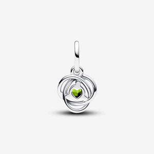 Pandora August Spring Green Eternity Circle Dangle Charm - Fifth Avenue Jewellers