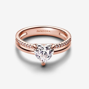 Pandora Double Band Heart Ring - Fifth Avenue Jewellers