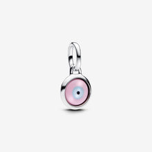 Load image into Gallery viewer, Pandora Engravable Evil Eye Murano Glass Mini Dangle Charm - Fifth Avenue Jewellers
