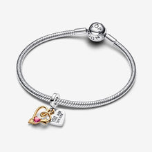 Load image into Gallery viewer, Pandora Engravable Heart &amp; Arrow Double Dangle Charm - Fifth Avenue Jewellers
