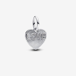 Pandora Engravable Love Heart Dangle Charm - Fifth Avenue Jewellers