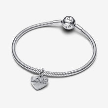 Load image into Gallery viewer, Pandora Engravable Love Heart Dangle Charm - Fifth Avenue Jewellers
