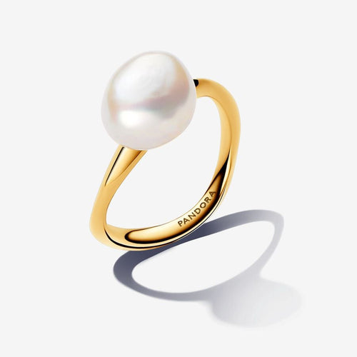 Pandora Essence Baroque Treated Freshwater Cultured Pearl Ring - Fifth Avenue Jewellers