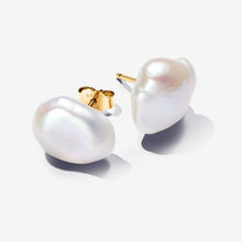 Load image into Gallery viewer, Pandora Essence Baroque Treated Freshwater Cultured Pearl Stud Earrings - Fifth Avenue Jewellers
