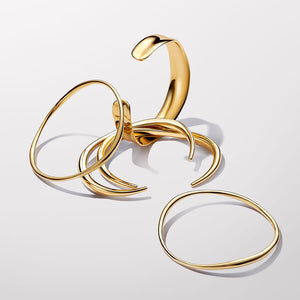 Pandora Essence Organically Shaped Open Bangle - Fifth Avenue Jewellers