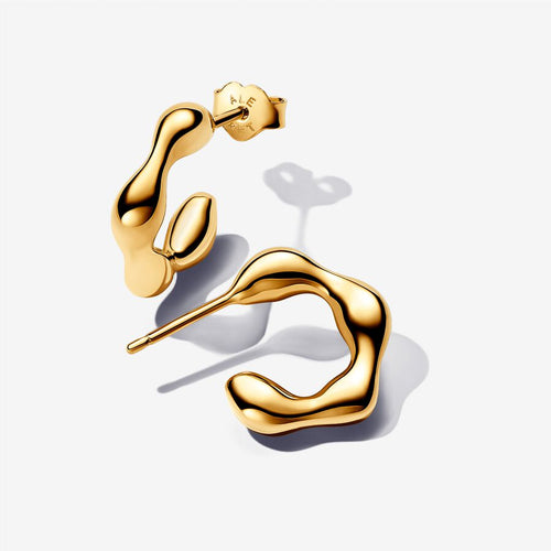 Pandora Essence Organically Shaped Open Hoop Earrings - Fifth Avenue Jewellers