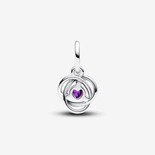 Load image into Gallery viewer, Pandora February Purple Eternity Circle Dangle Charm - Fifth Avenue Jewellers
