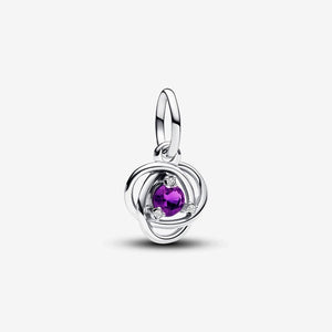 Pandora February Purple Eternity Circle Dangle Charm - Fifth Avenue Jewellers