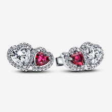 Load image into Gallery viewer, Pandora Halo Hearts Stud Earrings - Fifth Avenue Jewellers
