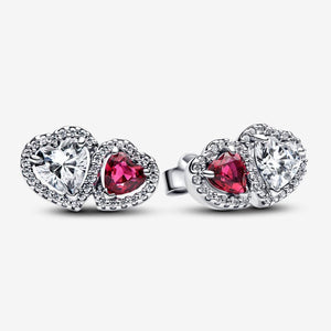 Pandora Halo Hearts Stud Earrings - Fifth Avenue Jewellers