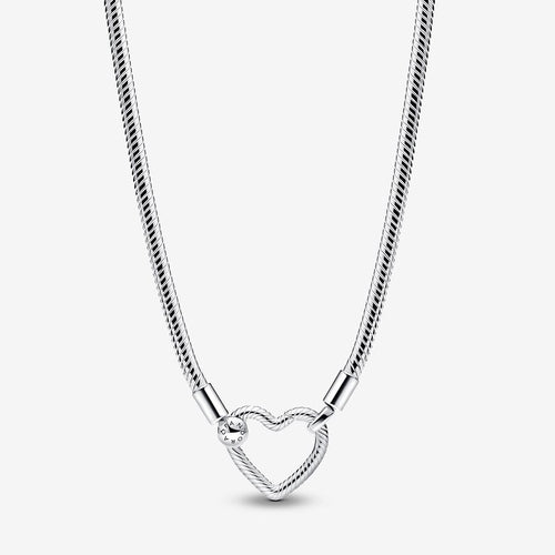 Pandora Heart Closure Snake Chain Necklace - Fifth Avenue Jewellers