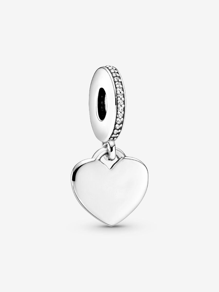 Pandora Heart Silver Dangle With Clear Cubic Zirconia - Fifth Avenue Jewellers