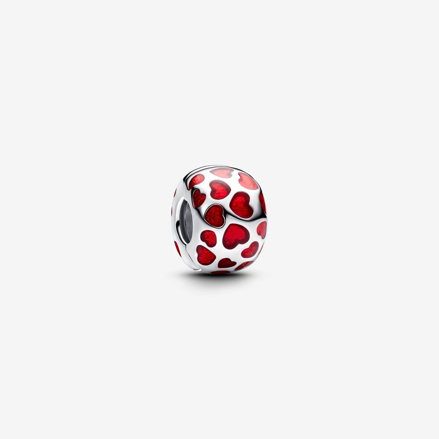 Pandora Hearts Round Clip Charm - Fifth Avenue Jewellers